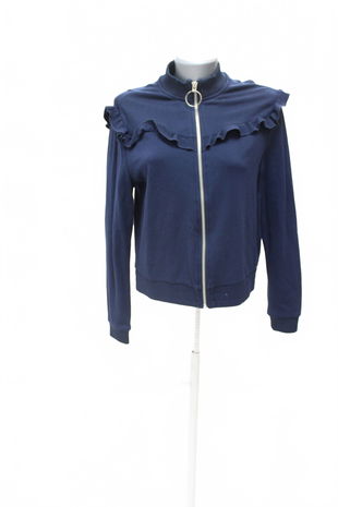 Dámska mikina Only bez potlače, farba modrá, veľkosť S