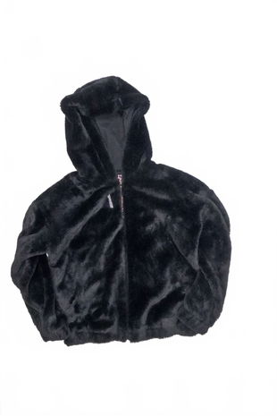 Dievčenská mikina F&F bez potlače, farba čierna, veľkosť 11-12 r