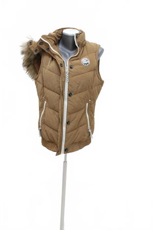 Dámská vesta Tom Tailor, barva hnědá, velikost XL