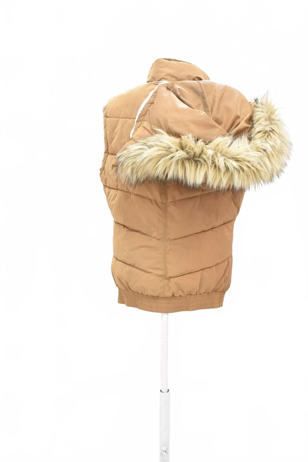 Dámská vesta Tom Tailor, barva hnědá, velikost XL