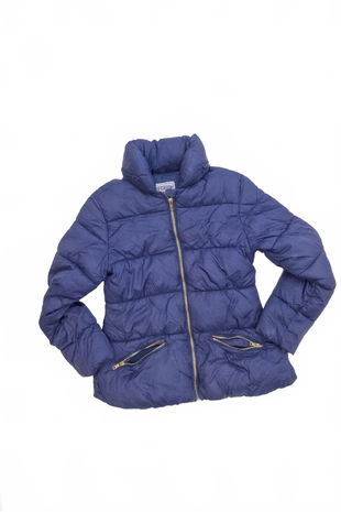 Dievčenská zimná bunda Marks & Spencer, farba modrá, veľkosť 11-12 r