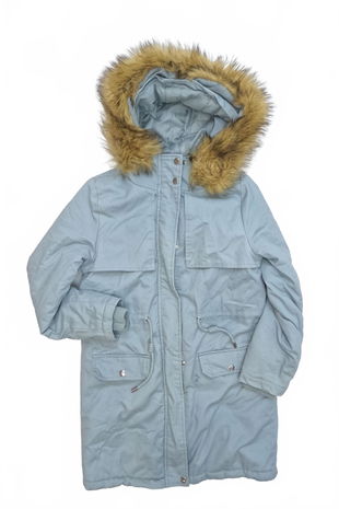 Dievčenská zimná bunda Reserved, farba modrá, veľkosť 152
