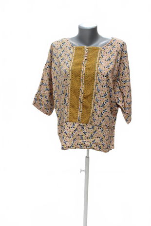 Dámske tričko Promod bez potlače, farba vzorovaná, veľkosť 44