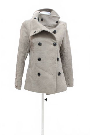 Dámsky kabát H&M, farba sivá, veľkosť M