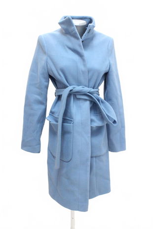 Dámsky kabát Marks & Spencer, farba modrá, veľkosť 38