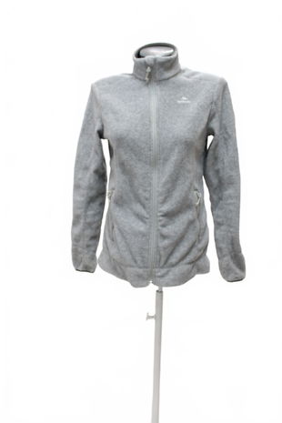 Dámska mikina Decathlon bez potlače, farba sivá, veľkosť S