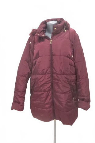 Dámská zimní bunda Bpc Selection, barva bordó, velikost 54