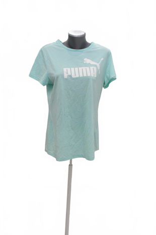 Dámské tričko Puma s potiskem, barva tyrkysová, velikost 46