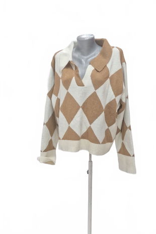 Dámský svetr Genesis, barva vzorovaná, velikost 2XL