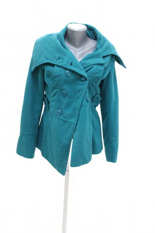 Dámsky zimný kabát Gate, farba tyrkysová, veľkosť 40