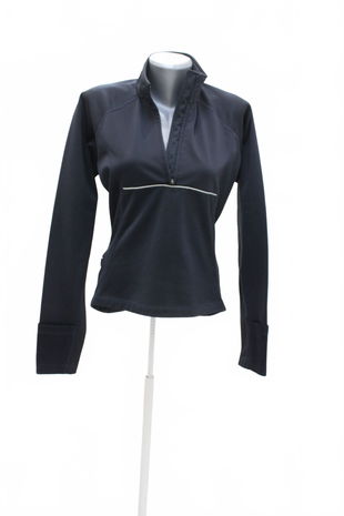 Dámska mikina Genesis bez potlače, farba čierna, veľkosť M