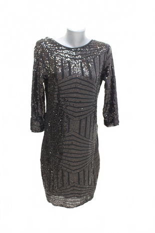 Dámske šaty Amisu, farba čierna, veľkosť 42