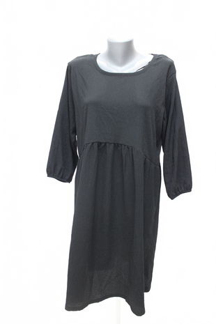 Dámske šaty Janina, farba čierna, veľkosť 48