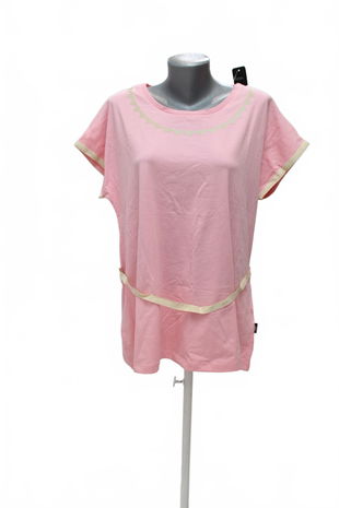 Dámské tričko Sam 73 bez potisku, barva růžová, velikost XL