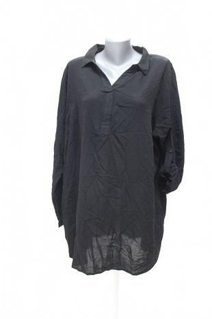 Dámske tričko Janina bez potlače, farba čierna, veľkosť 50