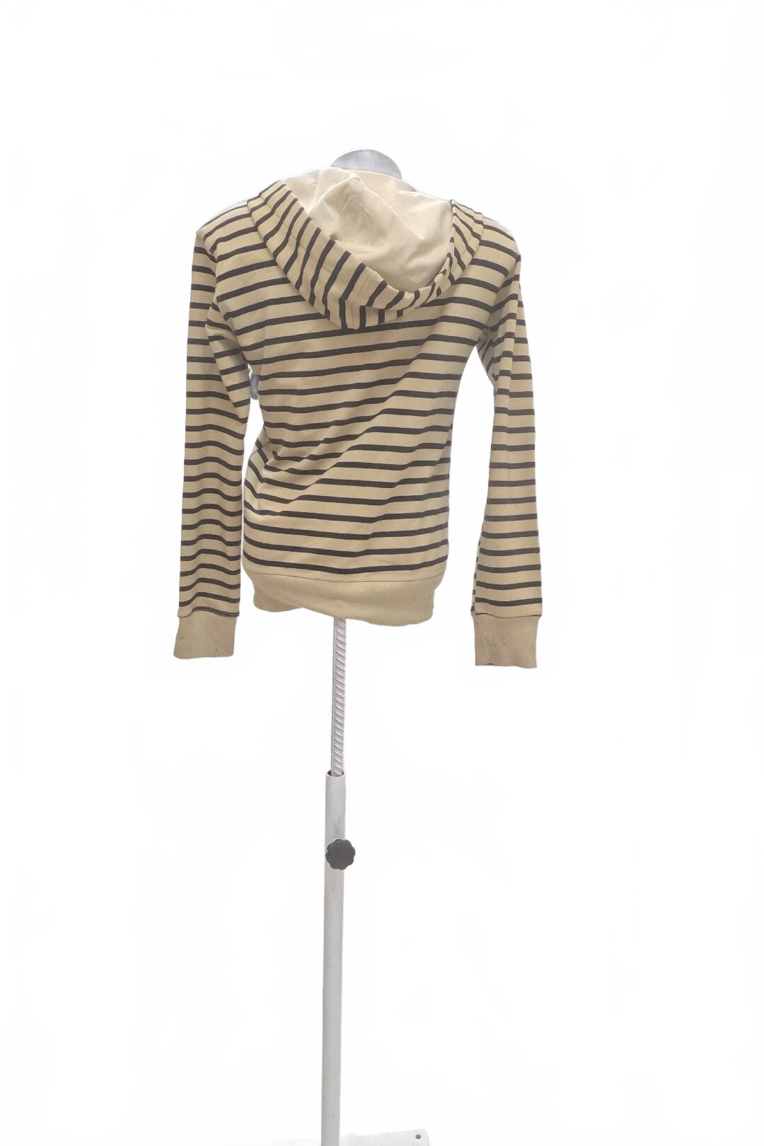 Dámska mikina Abercrombie & Fitch bez potlače, farba pruhovaná, veľkosť L