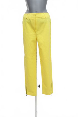 Dámske nohavice F&F, farba žltá, veľkosť 34