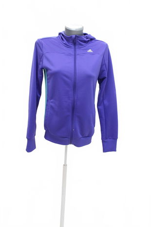 Dievčenská mikina Adidas s potlačou, farba fialová, veľkosť 164