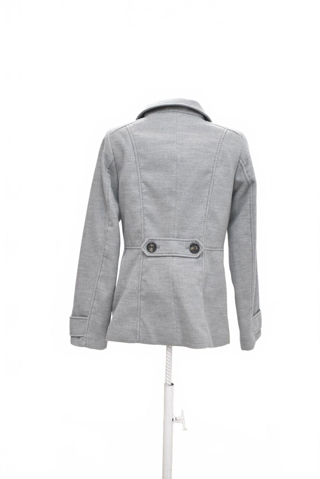 Dámsky kabát H&M, farba sivá, veľkosť 36