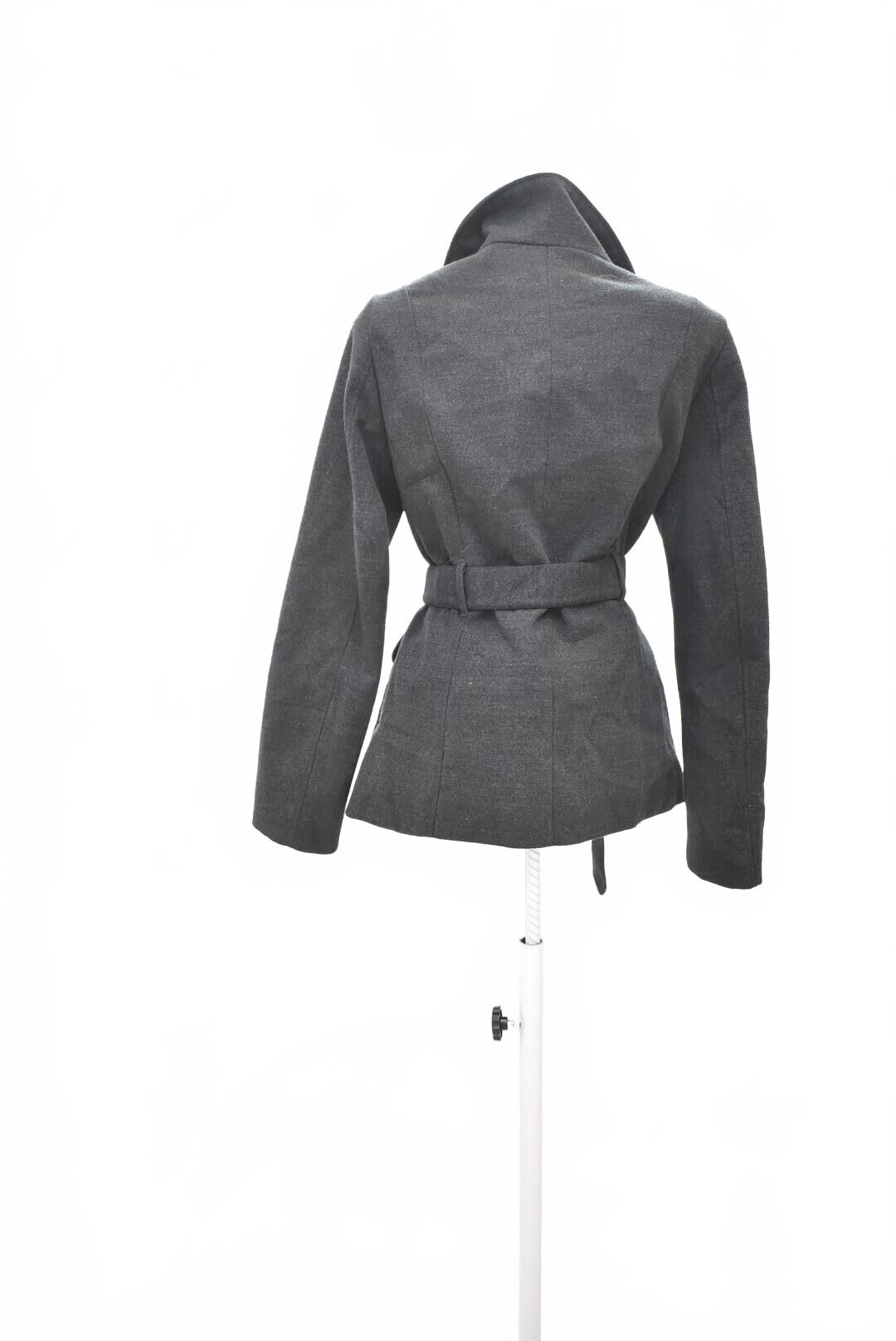 Dámsky kabát H&M, farba sivá, veľkosť 42