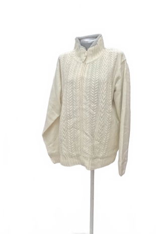 Dámsky sveter Atlas For Women, farba biela, veľkosť 3XL