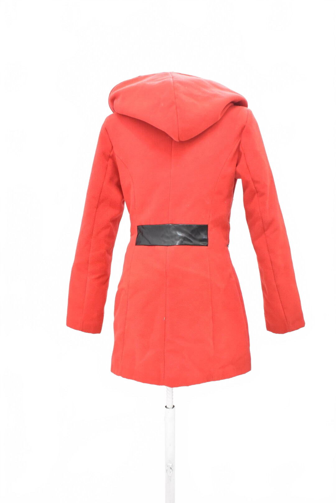 Dámsky zimný kabát Made In Italy, farba červená, veľkosť S