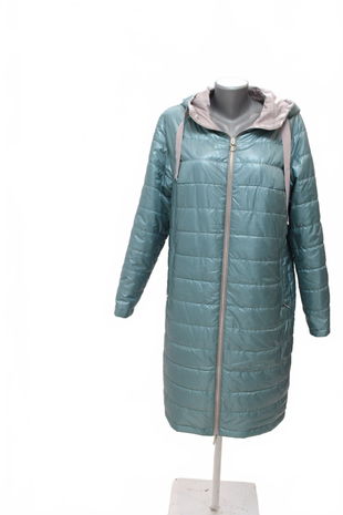 Dámska bunda Genesis, farba tyrkysová, veľkosť 2XL