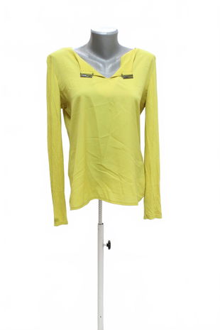 Dámske tričko Genesis bez potlače, farba žltá, veľkosť M