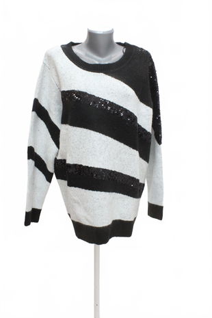 Dámský svetr Bpc Selection, barva pruhovaná, velikost 48