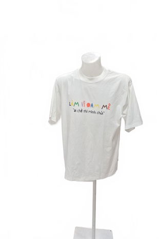 Pánske tričko Genesis s potlačou, farba biela, veľkosť L