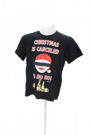 Pánske tričko Genesis s potlačou, farba čierna, veľkosť L