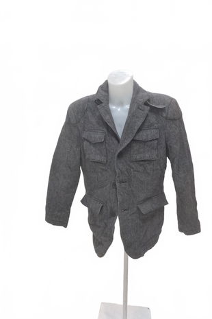 Pánsky zimný kabát Angelo Litrico, farba sivá, veľkosť L