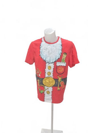 Pánske tričko F&F s potlačou, farba červená, veľkosť L