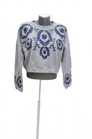 Dámska mikina H&M bez potlače, farba vzorovaná, veľkosť M