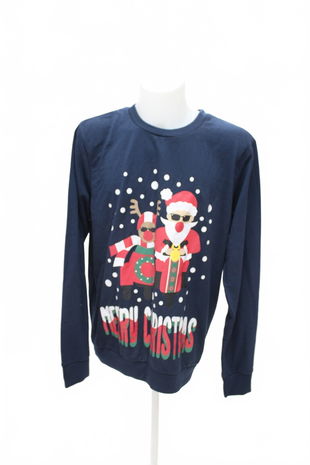 Pánska mikina Genesis s potlačou, farba modrá, veľkosť 2XL