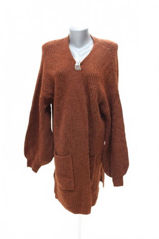 Dámský kardigan C&A, barva hnědá, velikost XL