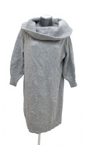 Dámske šaty H&M, farba sivá, veľkosť M