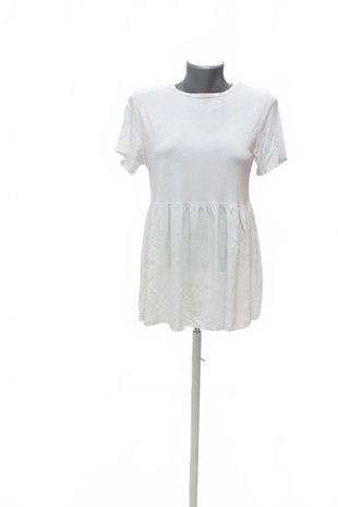 Damen -T-ShirtStradivariusohne Aufdruck,farbeweiss,größeS