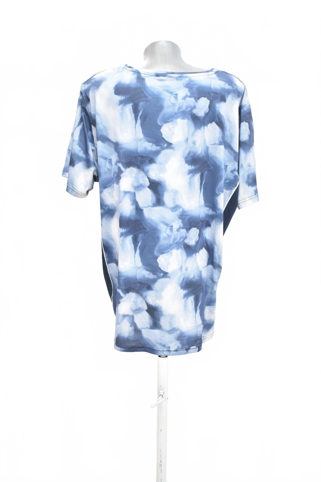 Damen -T-ShirtSlazengermit Aufdruck,farbegemustert,größeXL