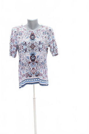 Damen -T-ShirtCandaohne Aufdruck,farbegemustert,größeM