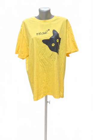 Damen -T-ShirtGenesismit Aufdruck,farbegelb,größe2XL