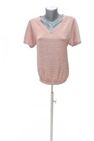 Damen -T-ShirtLindexohne Aufdruck,farberute,größeXS