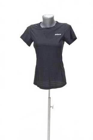 Damen -T-ShirtFitforceohne Aufdruck,farbeschwarz,größeXS
