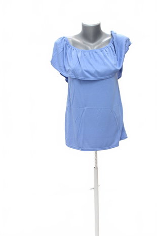 Damen -T-ShirtTchiboohne Aufdruck,farbeblau,größeS