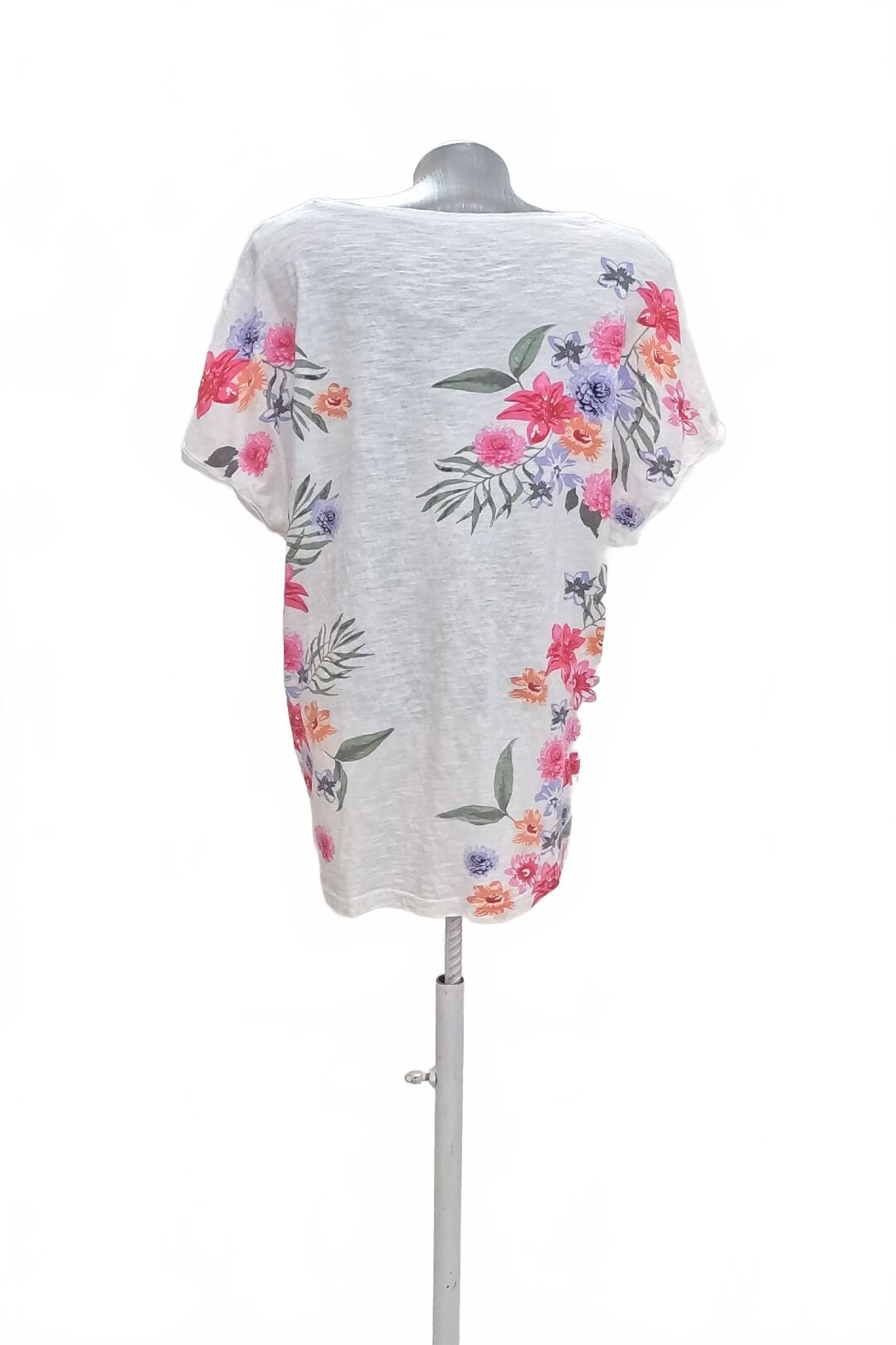 Damen -T-ShirtTom Tailorohne Aufdruck,farbegeblümt,größe2XL