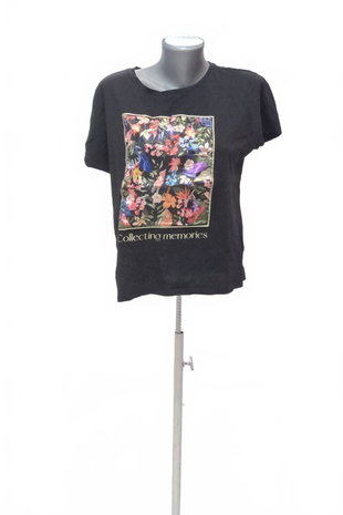 Damen -T-ShirtMohitomit Aufdruck,farbeschwarz,größeM