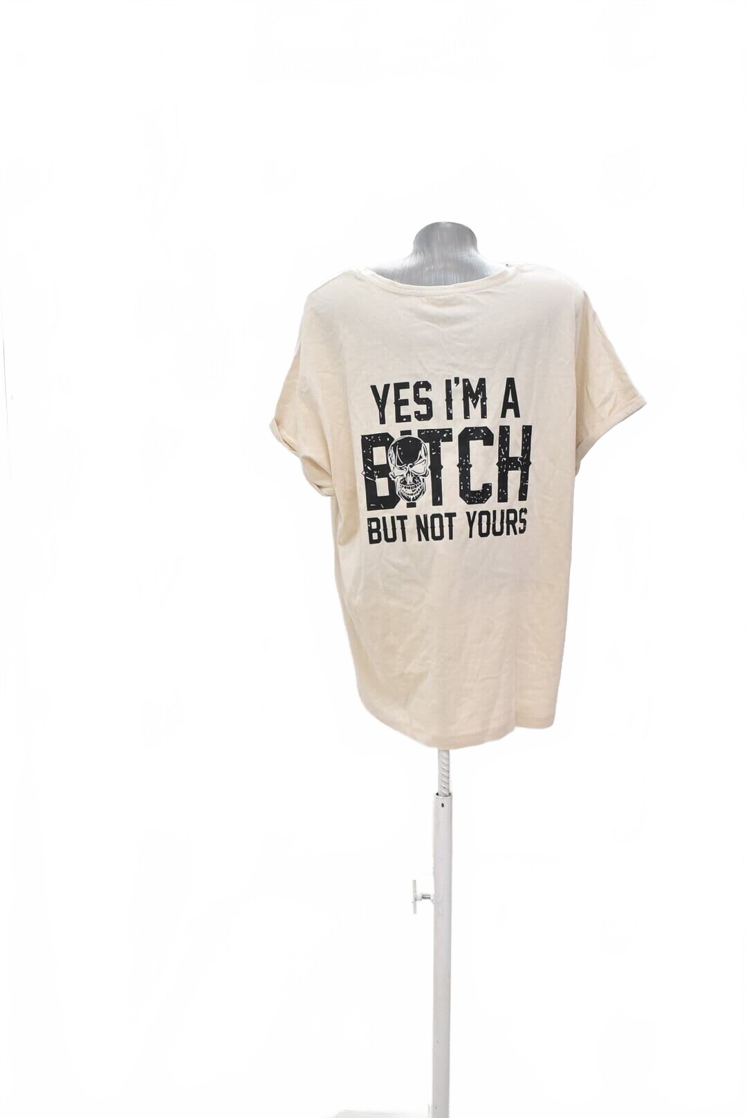 Damen -T-ShirtJaninamit Aufdruck,farbebeige,größeXL