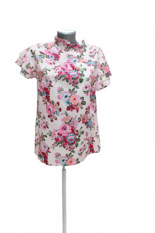 Damen -T-ShirtGenesisohne Aufdruck,farbegeblümt,größeM