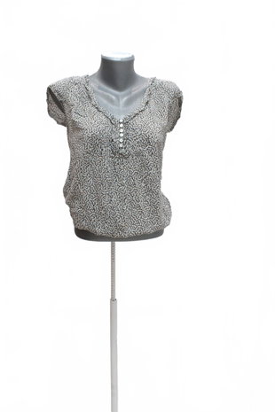 Damen -T-ShirtCamaieuohne Aufdruck,farbegemustert,größeM