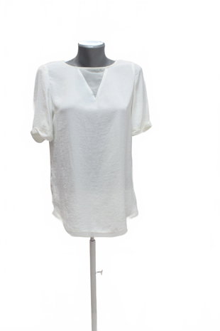 Damen -T-ShirtPromodohne Aufdruck,farbeweiss,größeM